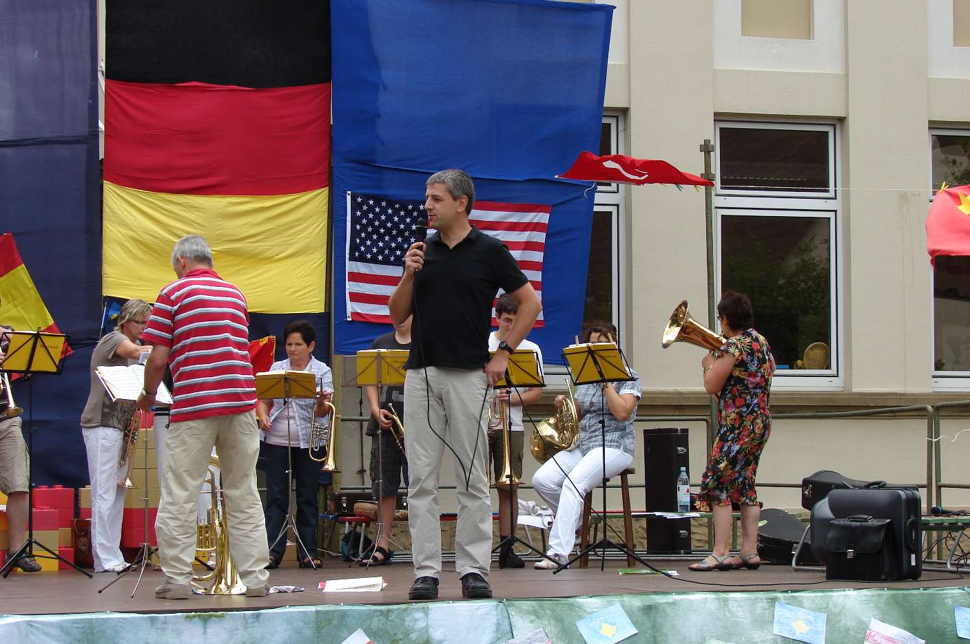 Er&ouml;ffnung des Festes durch Pfarrer Harst