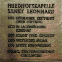 Schild der Leonhardskapelle