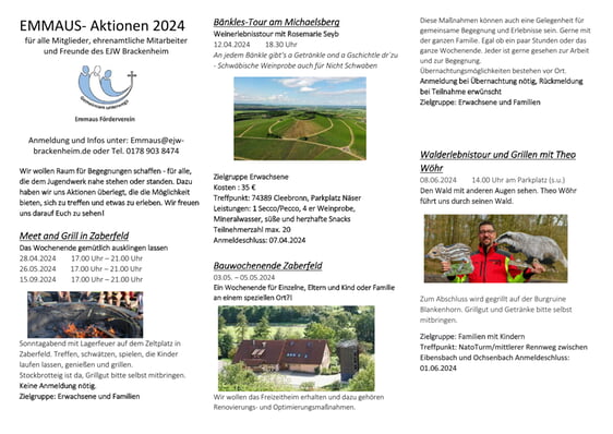 Emmaus- Aktionen 2024