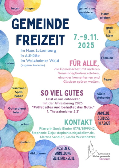 Gemeindefreizeit 2025