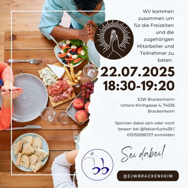 Gebetsvesper für die Freizeiten